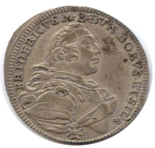 Friedrich II., 1735-1763: 1/6 Taler 1757