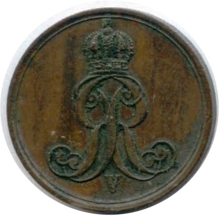 Georg V., 1851-1866: 1 Pfennig 1863B
