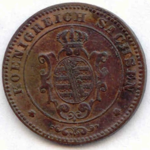 Johann, 1854-1873: 1 Pfennig 1872 B