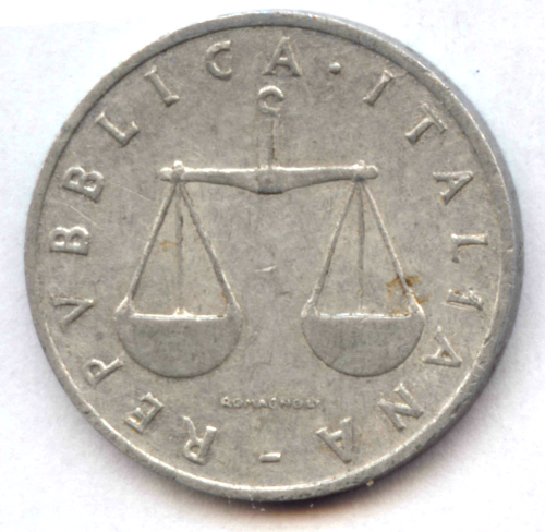 Republik, seit 1946: 1 Lira 1954R
