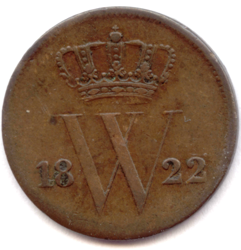 Wilhelm I., 1815-1840: 1 Cent 1822. KM 47
