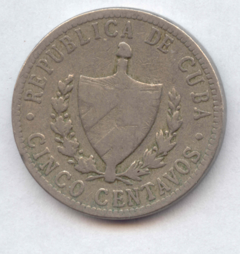 Kuba: 5 Centavos 1915. KM 11.1