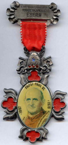 Papst Paul VI., 1963-1978/Wanderplakette Ebern