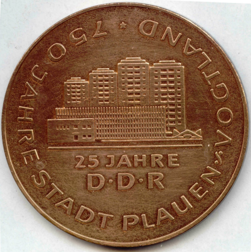 Plauen: 750. Stadtjubiläum/25. Jubiläum d. DDR