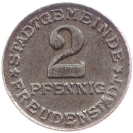 Freudenstadt (Württemberg), Stadtgemeinde: 2 Pf 1920. F. 138.12