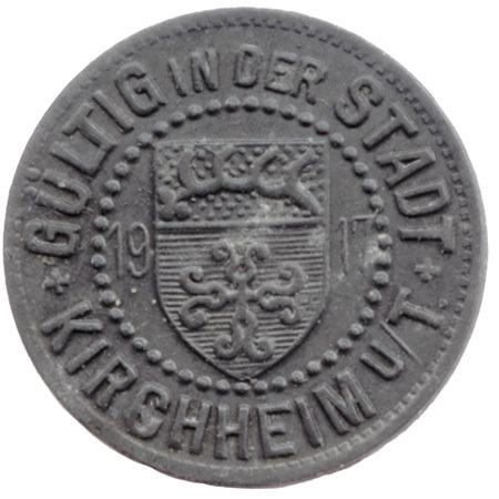 Kirchheim/Teck (Württemberg), Stadt: 5 Pf 1917. F. 244.1