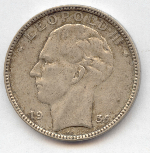 Leopold III., 1934-1951: 20 Francs 1935