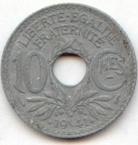Vichy-Regierung, 1940-1944: 10 Centimes 1941