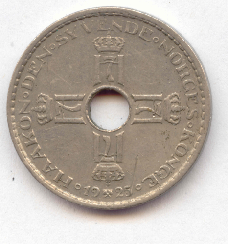 Hakon VII., 1905-1957: 1 Krone 1925
