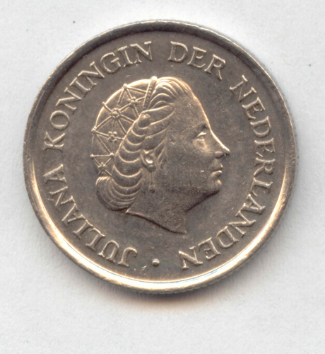 Juliana, 1948-1980: 25 Cents 1980. KM 183
