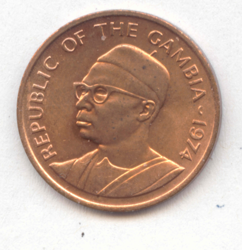 Gambia: 1 Butut 1974 FAO. KM 14