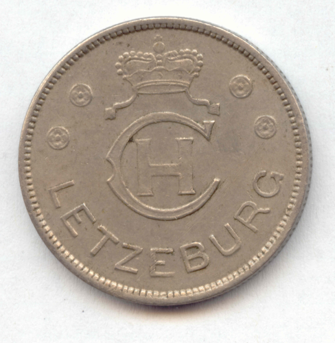 Charlotte, 1919-1964: 1 Franc 1939. KM 44