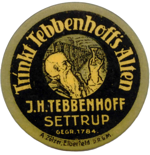 Settrup: J. H. Tebbenhoff 10 Pf (o. J.) Briefmarkenkapselgeld