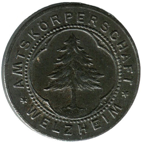 Welzheim (Württemberg), Amtskörperschaft: 10 Pf 1918. F. 593.2