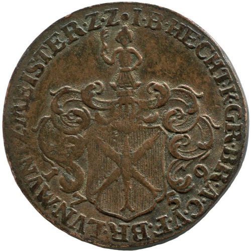Johann Benjamin Hecht: Münzmeisterpfennig 1759