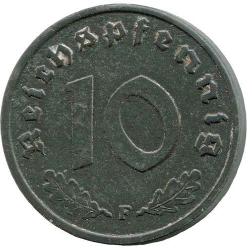J. 375: 10 Reichspfennig 1947 F. vz/vz-St