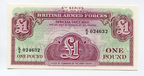 Großbritannien: P-M36a: 1 Pound (1962) Militärgeld
