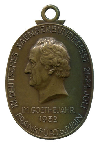 Goethe und 11. Deutsche Sängerbundesfest in Frankfurt/M. 1932