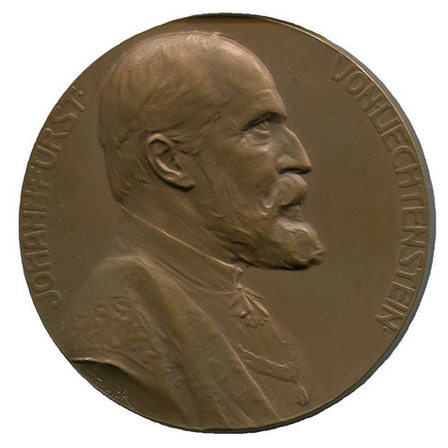 Johann Fürst von Liechtenstein 1910 Österr. Ges. f. Münz- u. Medaillenkunde