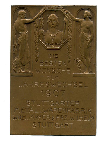 Neujahr 1907 v. Mayer & Wilhelm