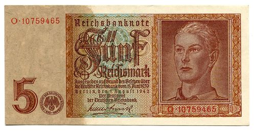 Ro. 179b: 5 Reichsmark 1.8.1942