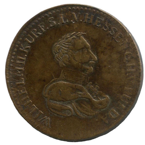 Wilhelm II., 1821-1847: 1/6 Taler 1829 als zeitgenössische Fälschung
