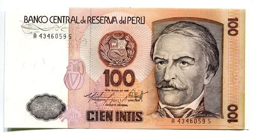 Peru: P-133: 100 Intis 1987