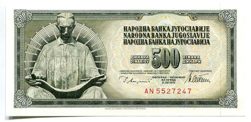 Jugoslawien: P-91a: 500 Dinara 1981