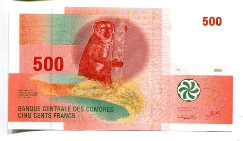 Komoren: P-15: 500 Francs 2006