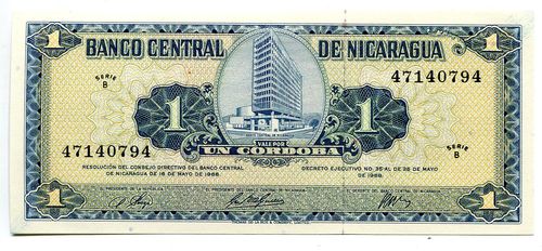 Nicaragua: P-107: 1 Cordoba 1962