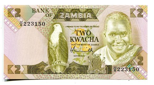 Sambia (Zambia): P-24a: 2 Kwacha (1976-81)