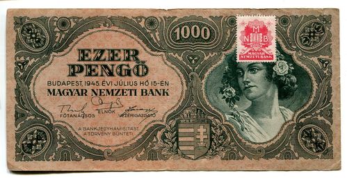 Ungarn: P-118b: 1.000 Pengö 1945