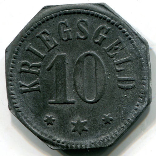 Camberg (Hessen-Nassau), Stadt: 10 Pf 1917. F. 74.2