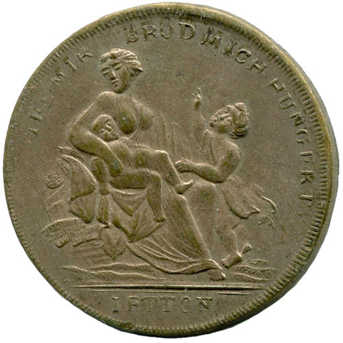 Hungersnot und Teuerung 1816/17 v. Stettner, Version mit Wolkenhand