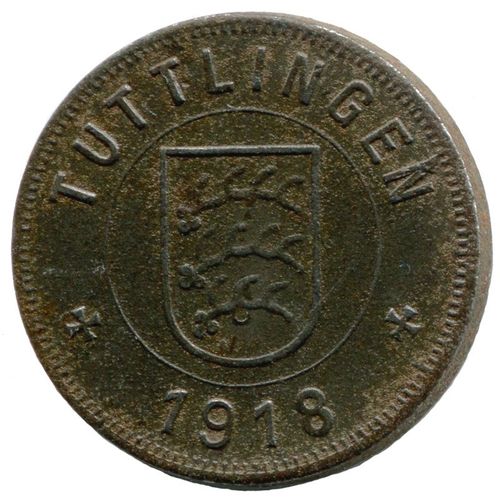 Tuttlingen (Württemberg), Stadt: 50 Pf 1918. F. 552.5