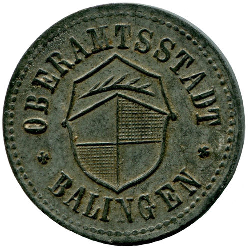 Balingen (Württemberg), Oberamt: 50 Pf 1918. F. 28.2